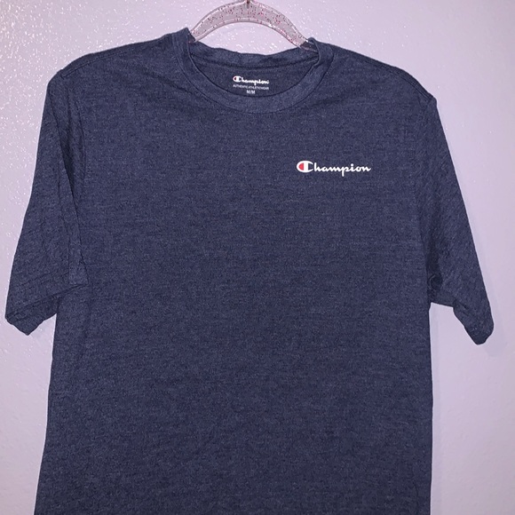 Champion dark blue logo short sleeve athletic shirt - Picture 2 of 5
